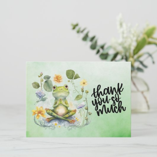 Frog Yoga merci beaucoup (Debout devant)