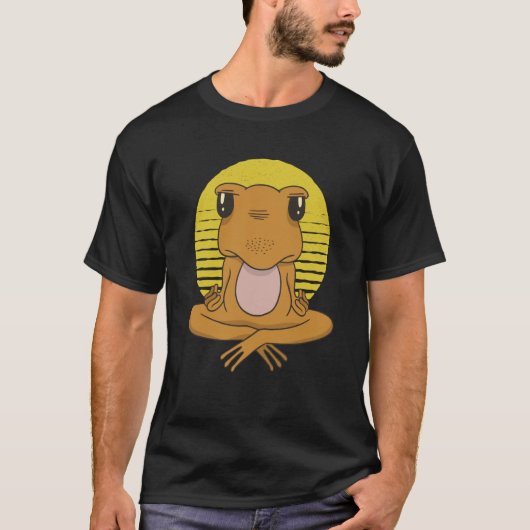 frog yoga namaste t-shirt (Voorkant)