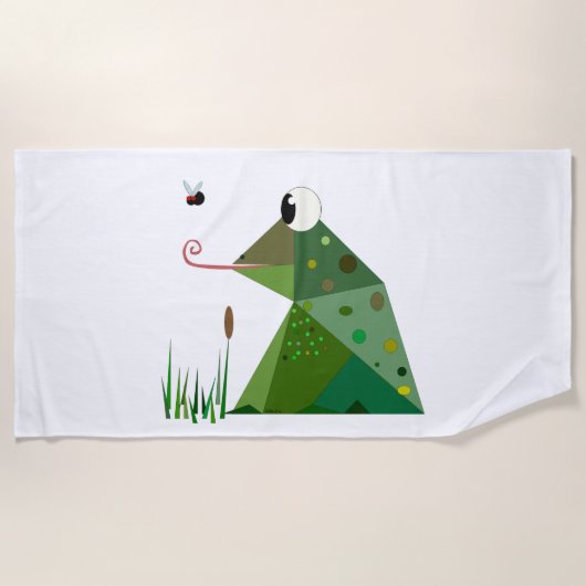 Froggie Beach Towel Strandlaken (Voorkant)