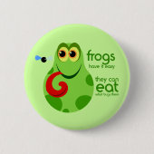 Froggie Button is helder groen (Voorkant)