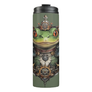 Froggie Frog Steampunk Design, Thermosbeker