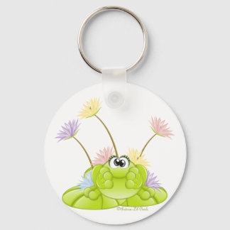 Froggie n Lilies Sleutelhanger