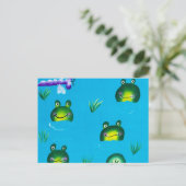 FROGGIE POND Briefkaart (Staand voorkant)
