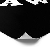 Froggin Geweldige Funny Frog Pun Dark BG Poster (Hoek)