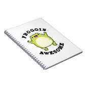Froggin Geweldige Funny Frog Pun Notitieboek (Rechterzijde)