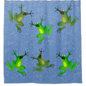 Froggy Abstract Animal Fun Douchegordijn (Voorkant)