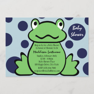 Froggy-Baby shower Kaart