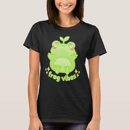Froggy Crossing Frog Vibes T-shirt (Voorkant)