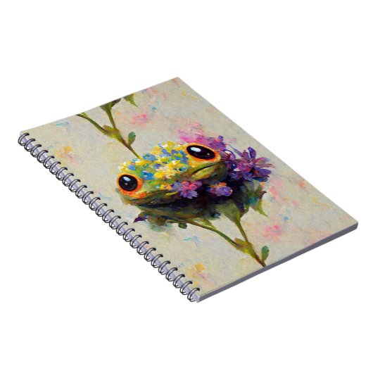 Froggy Journal - schattige impressionistische kikk Notitieboek (Rechterzijde)