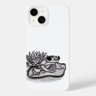 Froggy met Lotus Flower Case-Mate iPhone 14 Hoesje