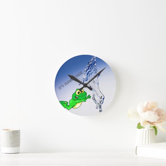 Froggy Time Clock Ronde Klok (Huis)