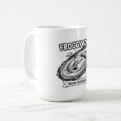 Froggy Void Funny Space Frog Cartoon Koffiemok (Voorkant links)
