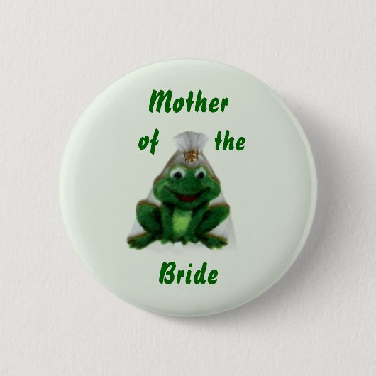 Froggy Wedding - Bride's Family Button - Style 2 (Voorkant)