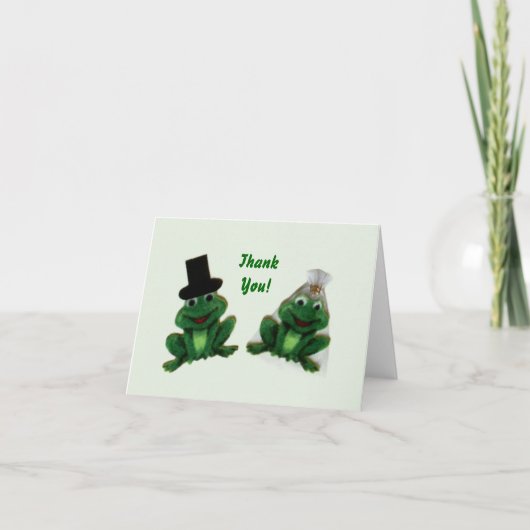 Froggy Wedding Dank je wel Notities (Voorkant)