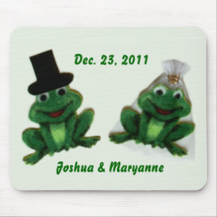 Froggy Wedding - Mousepad Muismat
