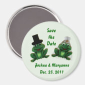 Froggy Wedding - Save the Date Magneten (Voorkant / Achterkant)
