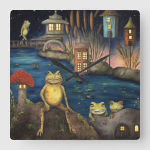 Frogland Vierkante Klok