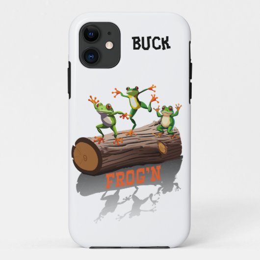"Frog'n" aanpasbaar Case-Mate iPhone Case (Achterkant)