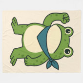 Frogs Against Fascism Portland Frog Protest Fleece Deken (Voorkant (Horizontaal))