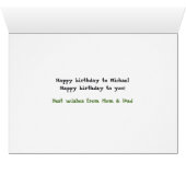 Frogs Anniversaire Chanson Heureuse Carte Annivers (Intérieur Horizontal (Bas))
