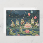 Frogs Birthday Briefkaart (Voorkant / Achterkant)