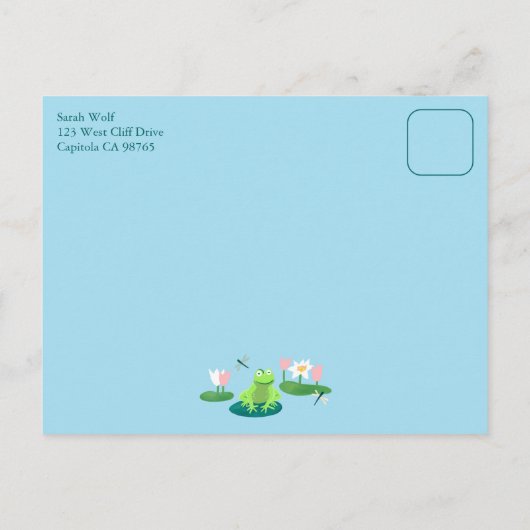 Frogs & Lily Pad CUSTOM BIRTHDAY PARTY Invitation (Dos)