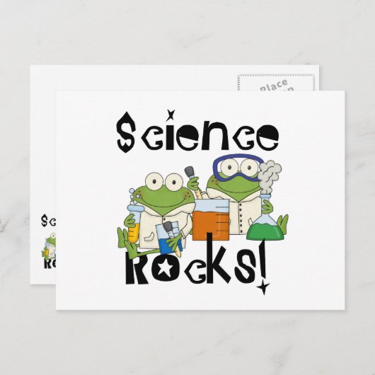 Frogs Science Rocks Briefkaart (Voorkant / Achterkant)