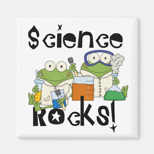 Frogs Science Rocks Magneet (Voorkant)