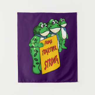 Frogs Together Strong Wandkleed