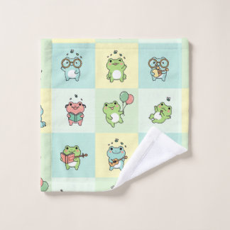 Frogs with Tiny Hobbies Washandje