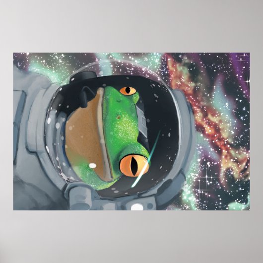Frogstronaut Poster (Voorkant)