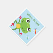 Frogtastic Leaping Frogs Kids Verjaardag Servet (Hoek)
