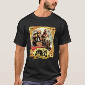 Frogtown Country KerstMannen Jug Band Funny Emme T-shirt