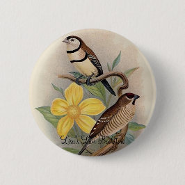 Frohawk - Finch & Cherry Finch van Bicheno Ronde Button 5,7 Cm