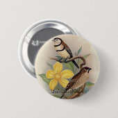Frohawk - Finch & Cherry Finch van Bicheno Ronde Button 5,7 Cm (Voorkant /achterkant)