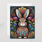 Frohe Ostern 2 Feestdagenkaart (Voorkant / Achterkant)