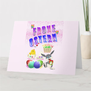 Frohe Ostern Bedankkaart
