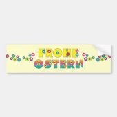 Frohe Ostern Bumpersticker (Voorkant)