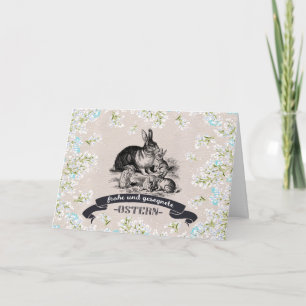 Frohe Ostern. Carte Pâques en allemand
