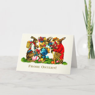 Frohe Ostern. Carte Pâques en allemand