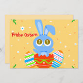 Frohe Ostern! Feestdagenkaart (Voorkant / Achterkant)