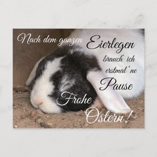 Frohe Ostern für Deine Liebsten! Briefkaart (Voorkant)