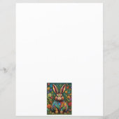 Frohe Ostern - Osterhase in Blumen 2 (Achterkant)