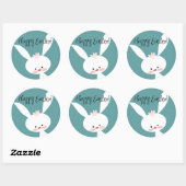FROHE OSTERN RUNDER STICKER, SET OF STICKERS (Vel)