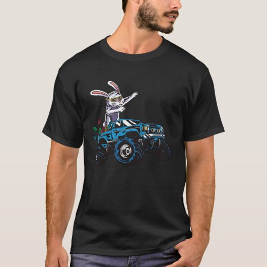 Frohe Ostern T-Shirt Monster Camion Bunny Pâques F (Devant)