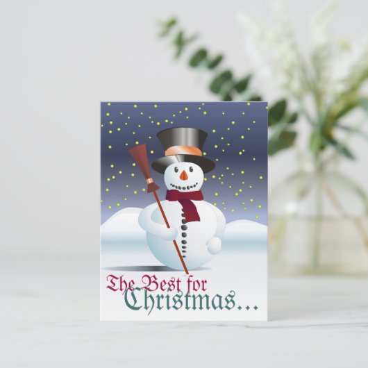 Frohe Weihnacht Feestdagenkaart (Staand voorkant)