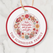 Frohe Weihnachten Bedankjes Labels (Voorkant)