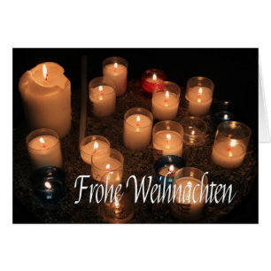 Frohe Weihnachten Brûler des bougies Noël