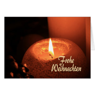 Frohe Weihnachten Burning candles kermas
