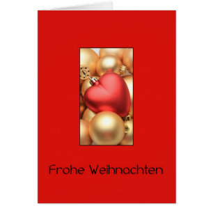 Frohe Weihnachten, carte de Noël allemande
